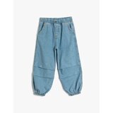 Koton Parachute Jeans Cotton Elastic Waist Pocket - Parachute Jean Cene