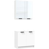 vidaXL 2-dijelni set kupaonskih ormarića bijeli od konstruiranog drva | shoptok.hr
