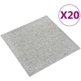  Tepih 20 pcs Svijetlo siva 50 x 50 cm 100% Polipropilen | shoptok.hr