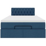  Otomanski krevet s madracem i LED plavi 120x200 cm tkanine | shoptok.hr