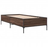  Okvir za krevet smeđi hrast 90x190 cm konstruirano drvo i metal | shoptok.hr