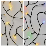 LIGHTING LED božična veriga 2v1 10 m, topla bela/večbarvna D4AH01