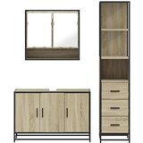 vidaXL 3-dijelni set kupaonskog namještaja boja hrasta sonome drveni | shoptok.hr