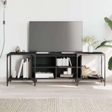 TV ormarić crni 153 x 37 x 50 cm od konstruiranog drva | shoptok.hr