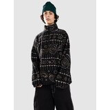 Billabong Boundary Mock Neck Half-Zip Pulover iz flisa black Cene