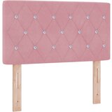 vidaXL Vzglavje s kristalnimi gumbi v roza barvi 80 cm iz žameta, (22049036) | Shoptok.si