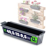 KADAX Cvetlični lončki za europaleto, škatla 40 cm, lonček 12 kosov, (5000350767) | Shoptok.si