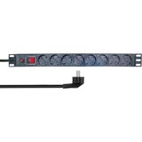 Logilink PDU 8 x šuko, prenaponska zaštita, prekidač, 1.8m Cene