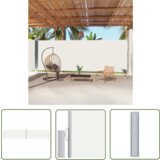  The Living Store Zložljiva stranska tenda krem 220x1000 cm - Stranska Tenda, (21743578) | Shoptok.si