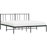 vidaXL Metalni okvir za krevet s uzglavljem crni 180x200 cm | shoptok.hr