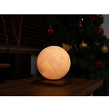 Gingko Temno rjava LED namizna svetilka iz masivnega oreha (višina 19,5 cm) Smart LunaSpin – | Shoptok.si