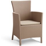 Maison Chic Vrtni jedilni stoli - Stol za vrt Iowa kapučino barve 215519 JS5, (21878102) | Shoptok.si