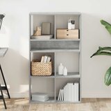 Ormarić za knjige boja betona 66x31x112 cm konstruirano drvo | Eponuda.ba