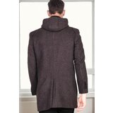 Dewberry PLT8335 MEN'S COAT-DIAGONAL BLACK-ANTHRACITE-2 Cene