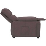 vidaXL Naslanjač temno rjavo blago | Shoptok.si