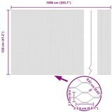 vidaXL Hexagonalna Ograda Siva 1.2x10 m Čelik | shoptok.hr