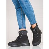 DK Lace-up snow boots for women black Cene