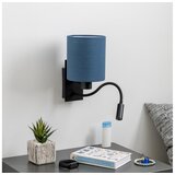  Brilagi - LED zidna lampa NUBILA 1xE27/25W/230V+ LED/3W crna/tamno plava | Eponuda.com