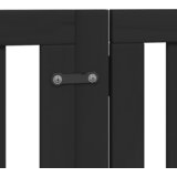  Vrata za pse s vratašcima 9 panela sklopiva 450 cm drvo topole | shoptok.hr