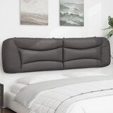 Maison Chic posteljno vzglavje - vzglavna omarica - vzglavna stranica siva 200 cm umetno usnje, (21704295) | Shoptok.si
