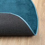  Tepih OVIEDO kratkih vlakana tirkizni Ø 120 cm | shoptok.hr