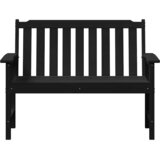  Vrtna klupa Crna 120 x 59 x 88 cm HDPE | Eponuda.com