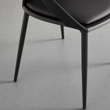 Bessagi Home naslanjač dori, črna, videz usnja | Shoptok.si