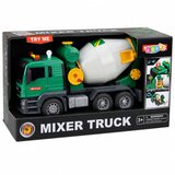Concrete Mixer Truck With Rotating Drum Lights Sounds Green | Shoptok.si