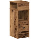  Noćni ormarić s ladicom, staro drvo, 25x31x66 cm | shoptok.hr
