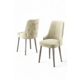 Hanah home Newa set stolica, 46x94x46 cm, 2 dijela, srebrno-krem boja | Eponuda.ba