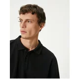 Koton Polo Neck T-Shirt Slim Fit Short Sleeve Buttoned