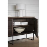 Rowico Smeđa niska komoda od punog hrasta 160x75 cm Everett – | shoptok.hr