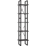Maison Chic Knjižna omara - Knjižni regal 5-nadstropna siva 40x30x175 cm borovina, (21725014) Cene