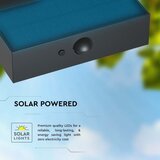  LED solarno zidno svetlo sa senzorom LED/3W/3,7V 3000K/4000K IP65 crno | Eponuda.com