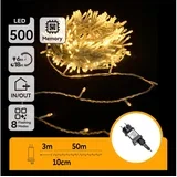 LED spoljašnja božićna girlanda 500xLED/8 funkcija 53m IP44 topla bela