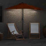  Vrtni suncobran Terakota 294 x 150 x 223 cm tkanina | shoptok.hr