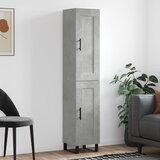 The Living Store Visoka omara betonsko siva 34,5x34x180 cm inženirski les - Visoka Omarica, (21430265) Cene