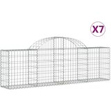  Lučne gabionske košare 7 kom 200x30x60/80 cm pocinčano željezo | Eponuda.com