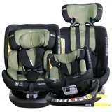 carllino i-size isofix auto sedište za decu 40-150cm-Black&Green