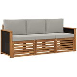  Setovi sofa s jastukom 3 pcs Čvrsto drvo akacije | shoptok.hr