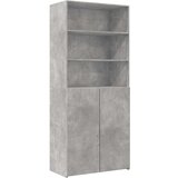 Ormarić za pohranu boja betona 80x42 5x225 cm konstruirano drvo | shoptok.hr