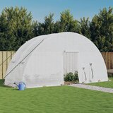  Staklenik s čeličnim okvirom bijeli 12 m² 6 x 2 x 2,85 m | shoptok.hr