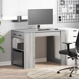  Radni stol s ladicom i policom siva sonoma 102x62x77,5 cm | shoptok.hr