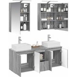  Set ormarića za kupaonicu 5 pcs Siva Sonoma Konstruirano drvo | Shoptok.si