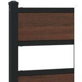  Uzglavlje smeđa boja hrasta 107 cm čelik i konstruirano drvo | shoptok.hr