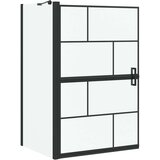 vidaXL Kopalna tuš zavesa Črna in prozorna 116 x 68 x 128 cm, (5000093289) | Shoptok.si