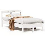 Maison Chic Posteljni okvir - Dvoposteljna postelja - Zakonska postelja brez vzmetnice bel 120x190 cm trdna borovina-J11152, (21774946) | Shoptok.si