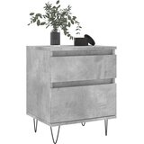  Noćni ormarići 2 kom boja betona 40x35x50 cm konstruirano drvo | shoptok.hr