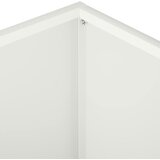  Vrtna saksija 2 kom. Bijela 40 x 40 x 30 cm Čelična vrata | shoptok.hr