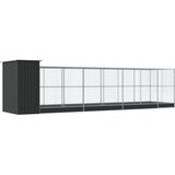  Kavez za ptice s produžetkom srebrni 830x203x216 cm čelični | Eponuda.ba